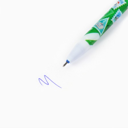 PECHOCE WRITE-STRAISH WITH A cap "To record desires", gel, 0.5 mm, blue pasta-3