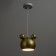 Bayerlux lamp "Barney" E27 40W gold 20x20x20-120cm