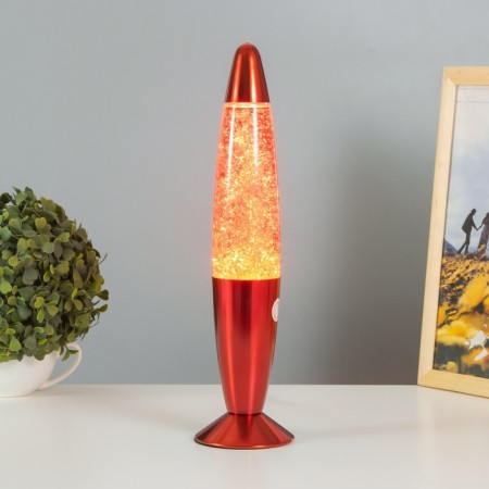 Lamp gel shine chrome colored rocket 34.5x8.5 cm-6