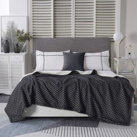 Grand cover, size 220x240 cm, dark gray color