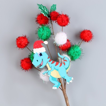 Wooden decor on the stick "New Year's dragon" 40 × 12 × 1.5 cm, mix-3