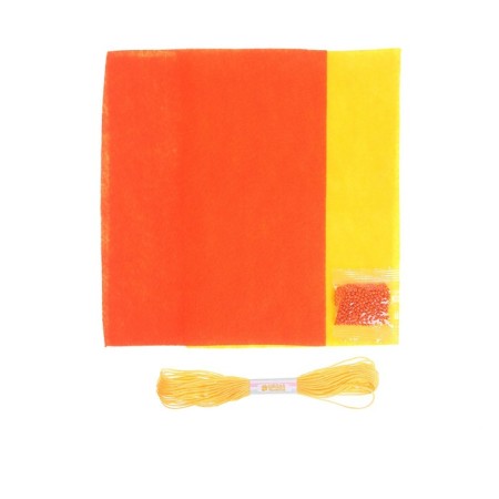 Set for creating a toy made of felt "dog"-3