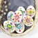 Easter stickers for eggs "Characters", 7.3 x 13 cm.
