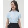 Blouse for girls, height 140 cm, blue color