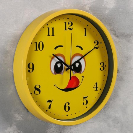 Children's wall clock "Smile", smooth move, D-30 cm-1