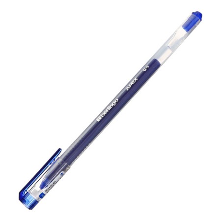 Gel pen Berlingo Apex, blue ink, node 0.5 mm, letter length - 800 m, disposable-2