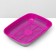 Rounded toilet with a mesh of 33.5 x 25 x 6 cm, Magenta/Gray