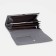 Women's wallet on the button, gray color
