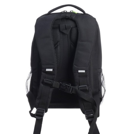 School backpack, 39 x 26 x 19 cm, Grizzly, ergonomic back, laptop department, black-4