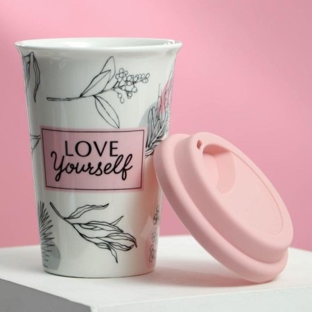 Thermostatic ceramic Love Yourself!, 300 ml, white color-1