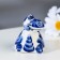 Souvenir "Turtle with a long neck", 6 cm, gzhel