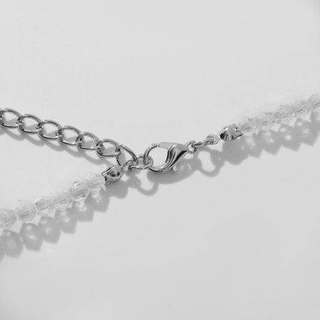 The necklace "baby" is shine, rainbow color in silver, 40 cm-2