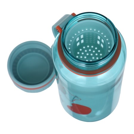 Water bottle, 600 ml, 20 x 7 cm, with sieve, blue-2