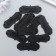 Handmade tag, skin, black color 1.5x4 cm