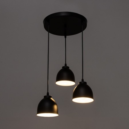 Lamp "LASA" 3he27 40W black 30x30x10-110 cm-2