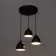 Lamp "LASA" 3he27 40W black 30x30x10-110 cm