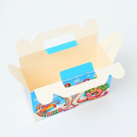 New Year. The gift box New Year's gift is small "snakes" with animation 17.5 x 7 x 10.5 cm.-3