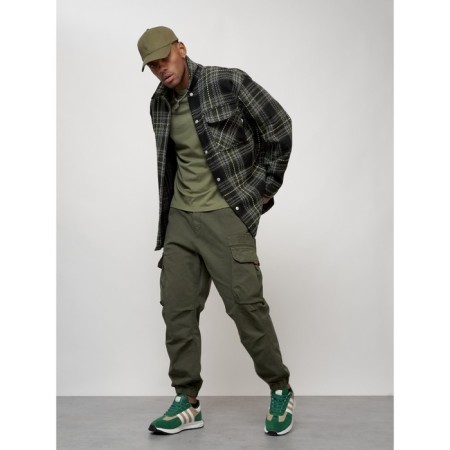 Male windbreaker, size 54, green color-11