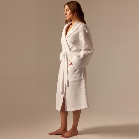 Welfare Women's bathrobe SL Home: Basic "Blanc de Blanc", size l, 100% cotton, 300 g/m2-4