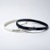 Silicone Bracelet "Demetrons" Heart, set 2 pcs., White-black color, 6 cm