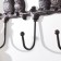 Decorative metal hooks "owls on a branch" 27x5x15.5 cm