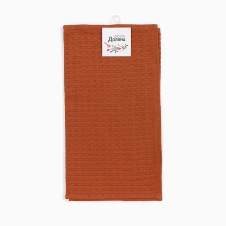Toward "Dolyana" col. Brown 35x60 cm, 100% hl., large waffle 220 g/m2-4