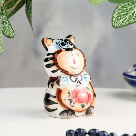 Souvenir "Cat Senya", gzhel color-1