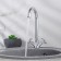 Kitchen mixer RMS SL115-274F, two-wound, fastening nut, high spout, chrome