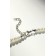 Pearl beads "Bride" with rhinestones, ball No. 10,12, milk color, l = 45 cm