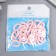 Decor for creativity Plastic "Ring for the chain" Direct pink set 25 pcs 2.3x1.65 cm