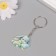 Acryl keychain "Baby Bunny in a pajamas falls asleep" 2.9x3.4x0.3 cm