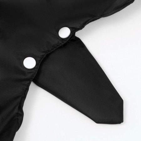 Dogue jumpsuit, demi -season with covers on paws, size S (DS 25, OG 27,), black-6