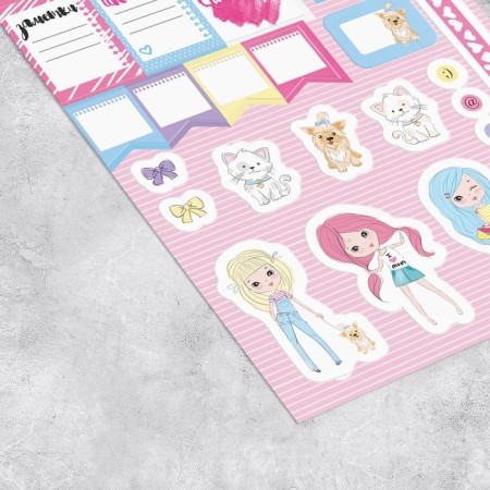 Album of stickers, 8 sheets, Sweet Life, 11 x 16 cm-3