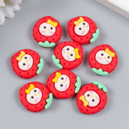 Decor for creativity plastic "Baby Strawberry" 2.5x2 cm-2
