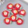 Decor for creativity plastic "Baby Strawberry" 2.5x2 cm