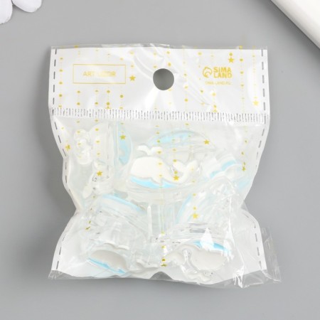 Busina for creativity Plastic "White Whale with Fontanchik" 0.8x2.7x2 cm-3