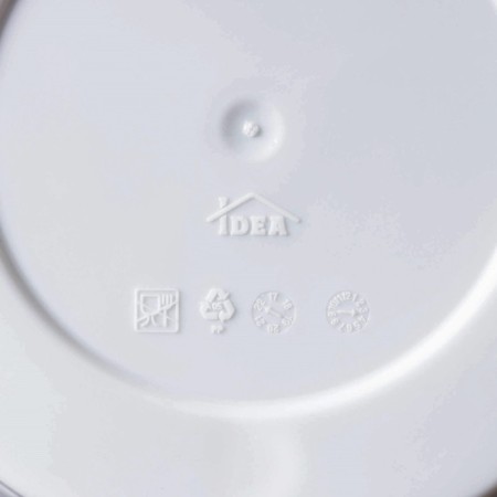 Pot with the pallet "Stones", 1.4 l, the color is white-3