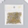 Glass beads 11/0 "metallic. Melange. Gold and silver" 10 g