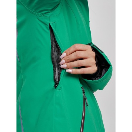 Ski jacket women's winter, size 50, green color-5