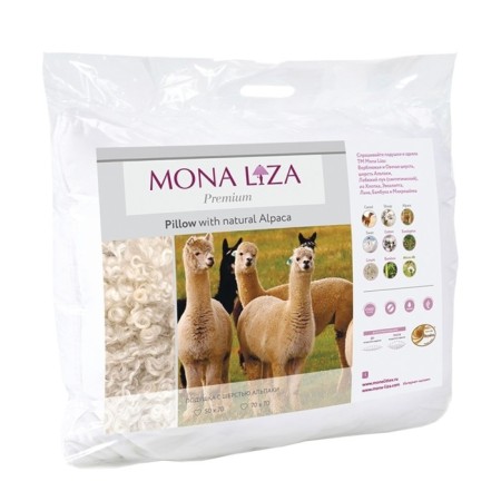 Pillow "Alpaki wool", size 50x70 cm, artificial tick-2
