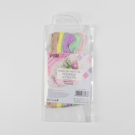 Set of threads Muline No. 11, 8 ± 1 m, 6 pcs-6