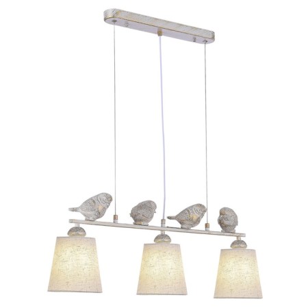 Suspended EVOLUCE lamp. Sle1155-503-03. Lavinia. 3x40 watts, E27, 70x14x26 cm, white color-4