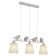 Suspended EVOLUCE lamp. Sle1155-503-03. Lavinia. 3x40 watts, E27, 70x14x26 cm, white color