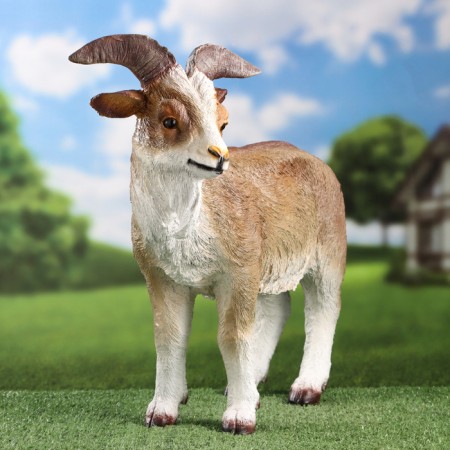 Garden figure "Horned goat" 49x18.5x42cm-1