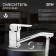 Kitchen mixer Zein Z2482, square, cartridge ceramics 35 mm, pour 15 cm, without eyeliner