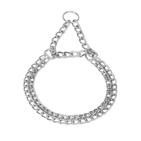 Collar - half -storage is two -rowing metal, 70 cm, wire thickness 3 mm-2