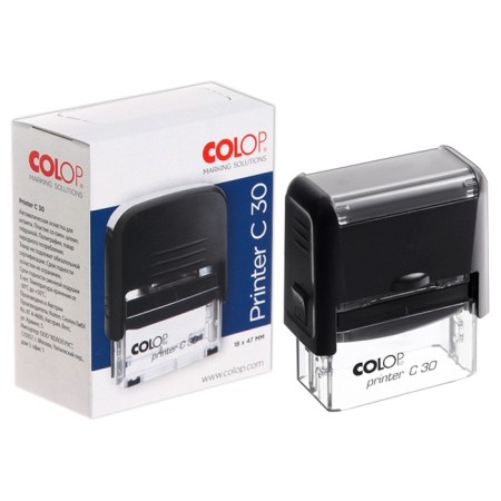 Equipment for the stamp automatic Colop Printer Sompact 30, 18 x 47 mm, black case