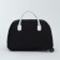 Road bag on wheels, external pocket, black color
