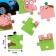 Puzzle "Blue Tractor: Fun Farm", 24 elements