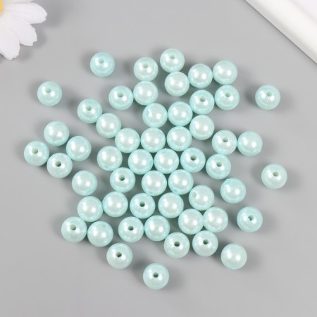 A set of beads "Pearls" d 12 mm, 250 gr, light blue